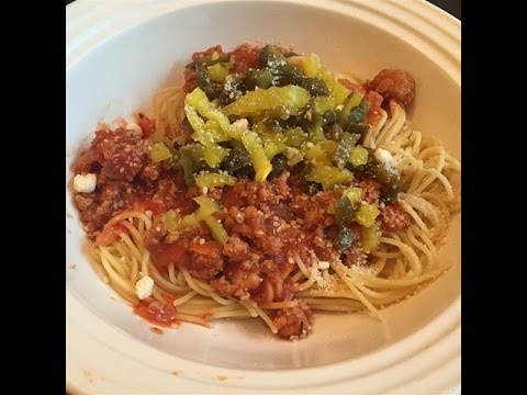 Camp David Spaghetti with Italian Sausage