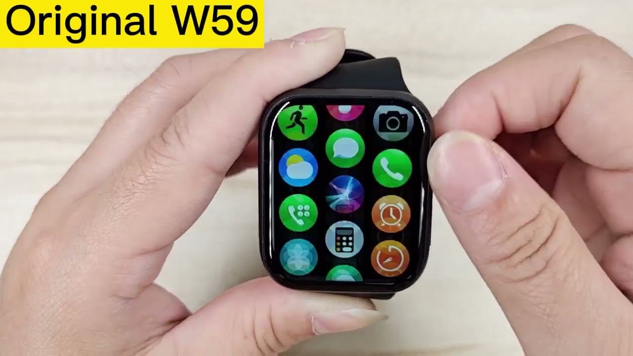 Original W59 Smart Watch Series 9 GPS Tracker NFC Game Altitude Siri Temperature Upgrade of W58
