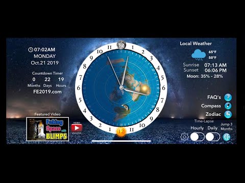 Flat Earth Map Sun And Moon Flat Earth Sun, Moon & Zodiac Clock   Apps on Google Play