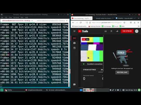 Live Stream to YouTube using FFMPEG & Looping the video