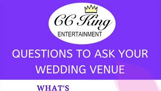 Questions To Ask Your Wedding Venue At The Final Meeting