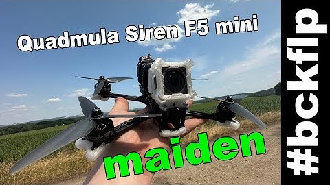 Quadmula Siren F5 Mini maiden flight #justRAW