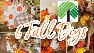 🍁6 DIY DOLLAR TREE FALL FARMHOUSE\/TRADITIONAL DECOR CRAFTS 🍁I Love Fall ep 33 Olivias Romantic Home