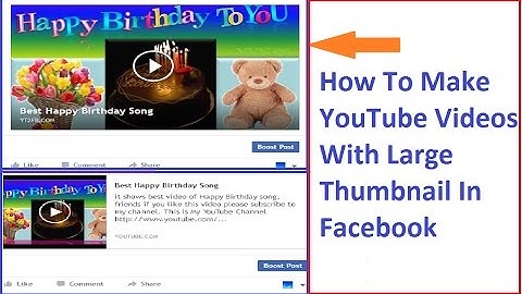 How To Post YouTube Videos With large  Thumbnail  In Facebook Page/Timeline And In Group//  NVN 99