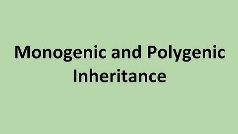 Genetics and Plant breeding Monogenic and polygenic inheritance #SATHEE_AGRI #swayamprabha #icar