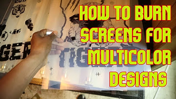 Burning Screens For Multi-Color Prints without a Registration System