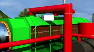 Pyrolysis Carbonization System 1MW Steam Power Generation System