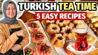 Turkish Tea Time at Home: 2 Easy Böreks, Yogurt Salad, Cookies & Cake