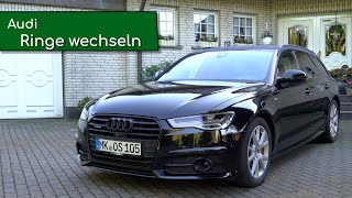 All black everything! Audi Ringe wechseln / entfernen / Schwarze Embleme /  Dechrome / Black Edition 
