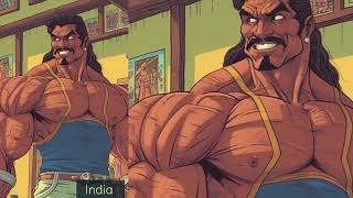 Ai Draws Cartoon Bodybuilder From The 80S For Each Country Part 1