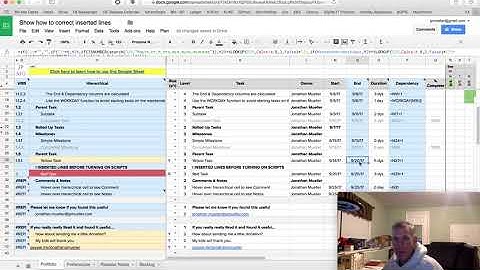 How to fix formulas in The J. P. Mueller Group Project Plan Template for Google Sheets