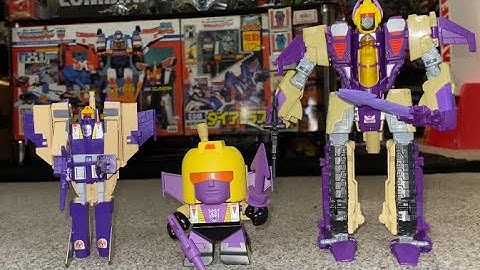 Transformers loyal subjects Blitzwing. G1 complete collection comparison thrilling 30 generations