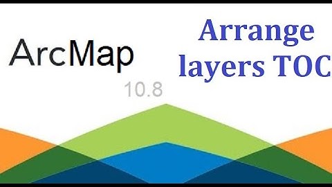 ArcMap   Arrange layers TOC    ArcGIS Mastery