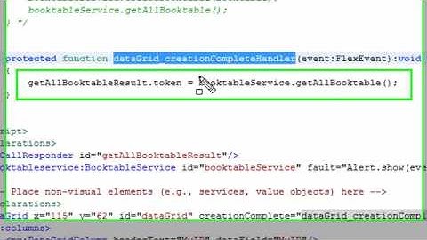 SQL Data Base in Flash Builder - in 5 lines (4 of 5)