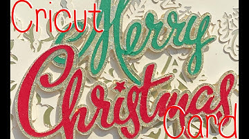 Cricut Snowflake Christmas Card