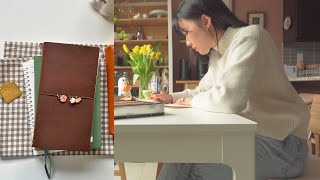 🌸🍃 How I Set Up My First Traveler’s Notebook (DIY Charms + Sketching)