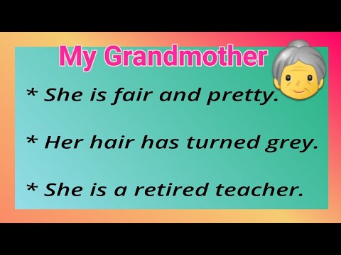 my grandmother essay for kids