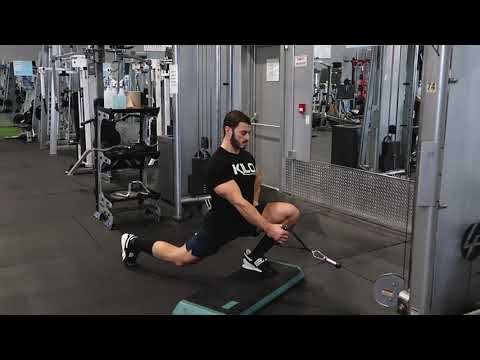 Cable Split-Squat - Front-Foot Elevated