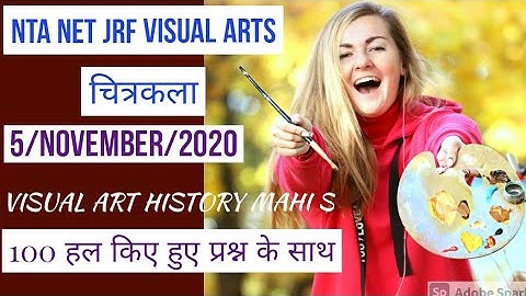 NET JRF VISUAL ARTS 5th NOVEMBER 2020 SOLVE QUESTIONS 100 solve questions in1 video