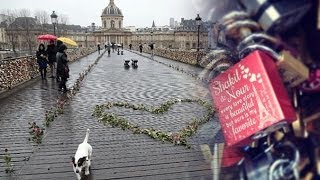 Part of Pont des Arts Bridge Collapses Under Weight Of 'Love Locks'