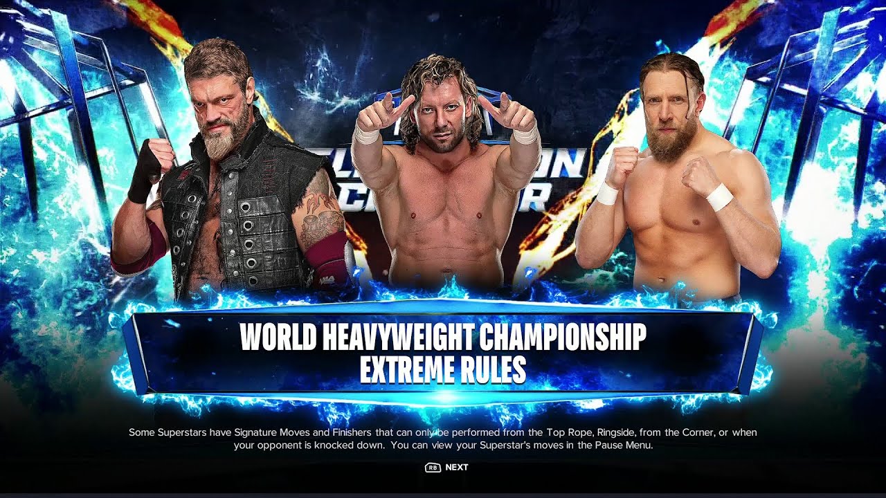 WWE 2K24 FULL MATCH - Edge, Omega, Danielson - The Ultimate Dream Match