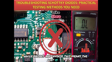 How to Test SMD Schottky Diodes: Testing and Diagnosis Guide