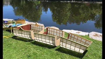 World’s first three part, nesting, skin-on-frame rowboat