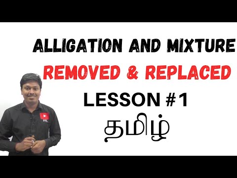 Alligation and Mixture