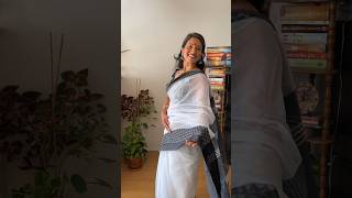 How to drape saree without pin #saree #desi #fyp #bangali #rani #tantsaree #desifashion #uniquestyle