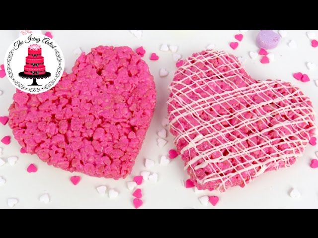 Valentines Day Rice Krispie Treats How To With The Icing Artist Youtube