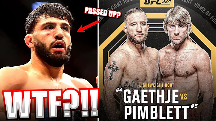 Arman PASSED Up?!! Justin Gaethje vs Paddy Pimblett for INTERIM TITLE...Volk vs Lopes 2 are OFFICIAL