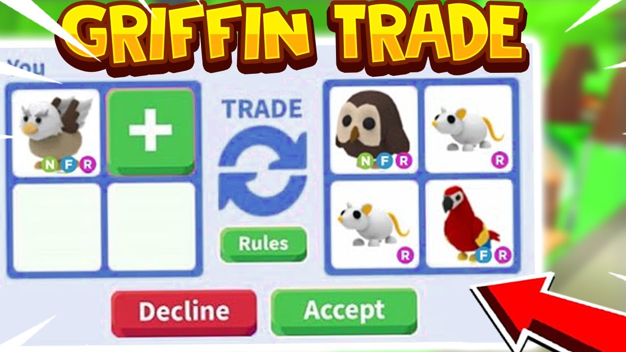 Was Traden Leute Fur Griffin Fly Ride In Adopt Me Roblox Youtube