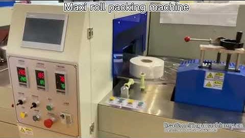 Maxi Roll/ Industrial Roll Tissue Paper Packing Machine Sealing and Shrinking Machine
