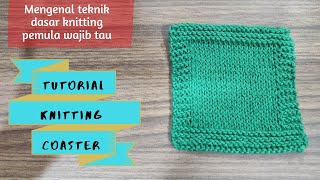 Project Knitting Untuk Pemula - Coaster || Hilma Crochet