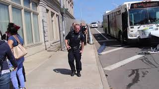 BC Transit Bus, Two Cars in Downtown Binghamton Collision