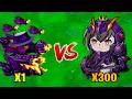 PVZ 1 Fusion 3.6 Challenge!! 1 Plants Fusion VS 300 Zombie Random - Who Will Win?