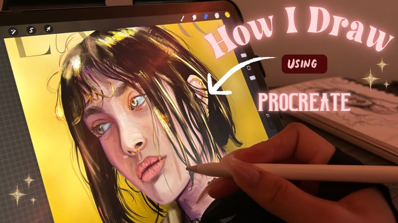 Procreate Automatic Drawing How I Draw Using Procreate | Digital Painting Process - YouTube