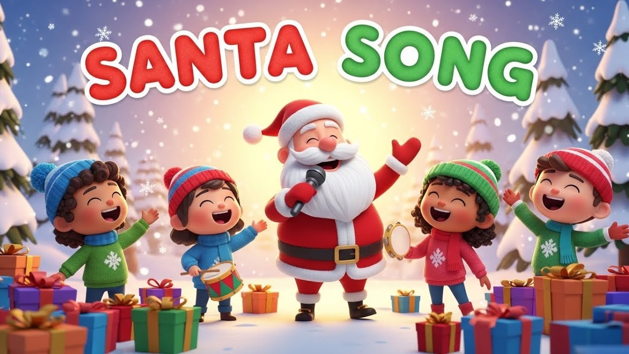 Santa Song 🎅🎶 | Fun Christmas Music for Kids & Toddlers (2026)