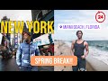 Exploring new york city and 24 hours in miami spring break edition