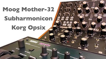 Moog Mother 32 & Subharmonicon Combo, Korg Opsix, Ableton Push 2 Jam (No Talking)