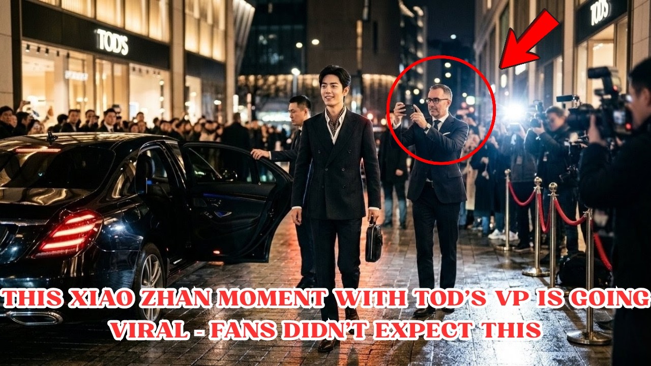 Неожиданный момент: вице-президент Tod's следует за Сяо Чжанем до её машины и снимает её на видео