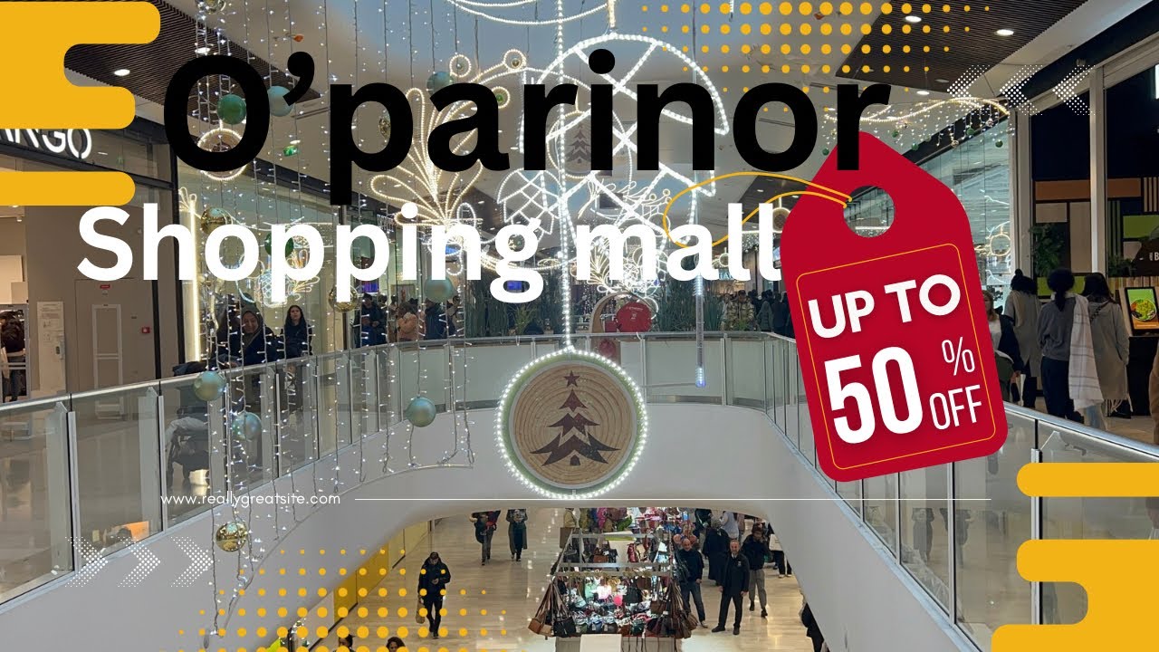 Le Centre Commercial O’Parinor/Aulnay-Sous-Bois/fête du Noel/france