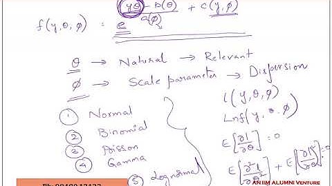 Generalized Linear Modeling Exponential Family of Distributions