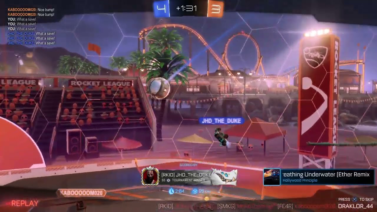 My friend scores insane goal with sky blue phoenix fire!