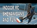 Indoor rc fun aerobatics and collisions