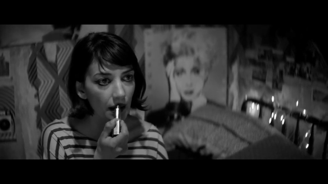 a girl walks home alone at night