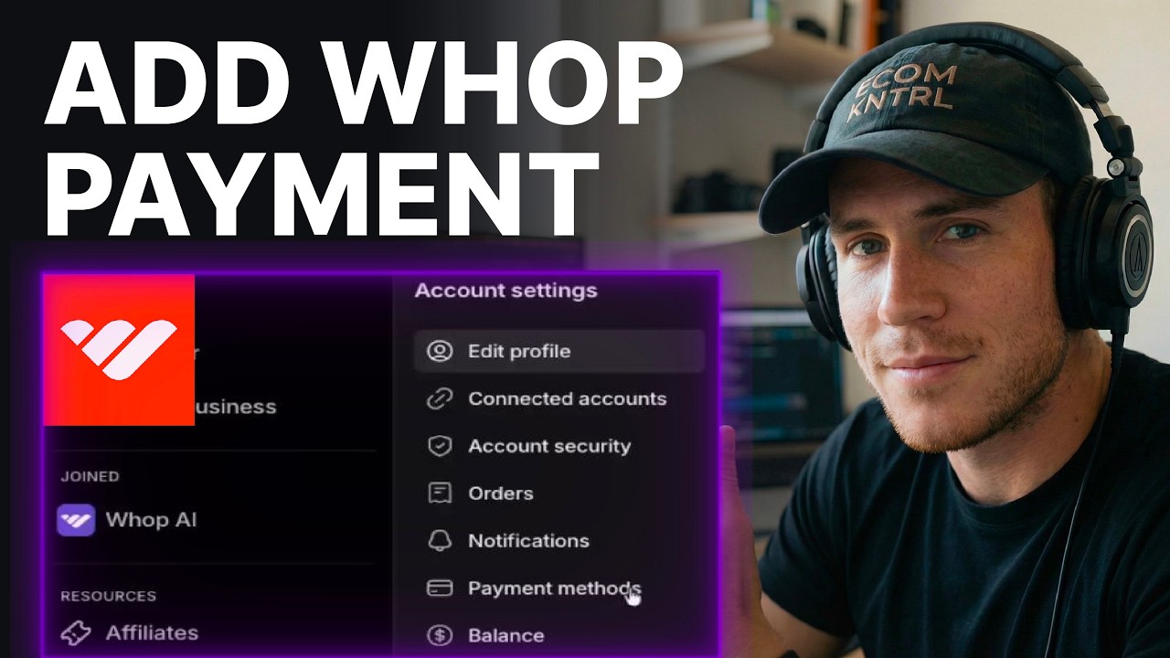 How To Add A Payment Method On Whop (2026) | Billing Settings - YouTube