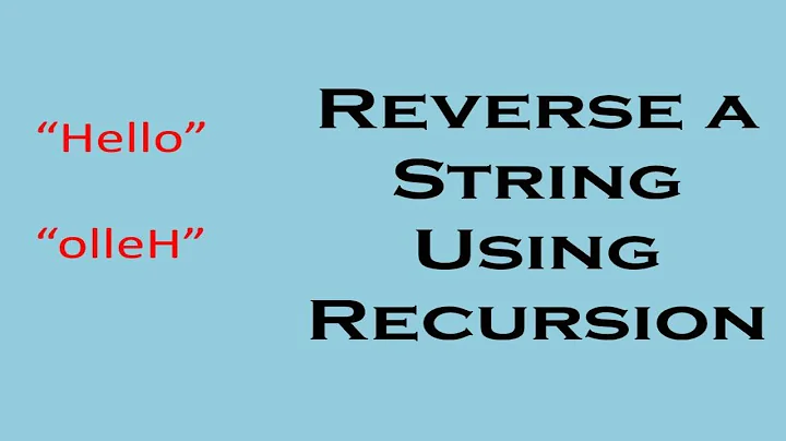 Reverse String using Recursion (Python Code)
