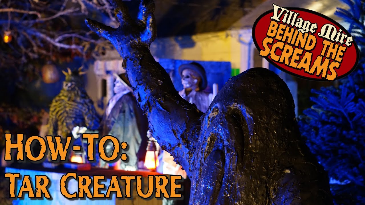 Tar Creature How-To Tutorial Halloween Prop #halloween #homehaunt #yardhaunt #halloweendecor