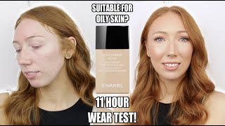 CHANEL VITALUMIERE AQUA FOUNDATION  WEAR TEST & FIRST IMPRESSION! 